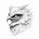 Griffin tattoo design idea