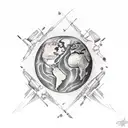 atlas shrugged, earth, man tattoo design idea