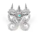 neptune tattoo design idea