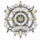 Sic Parvis Magna Phrase idea tattoo design idea