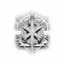 John 3:16 in cross tattoo design idea