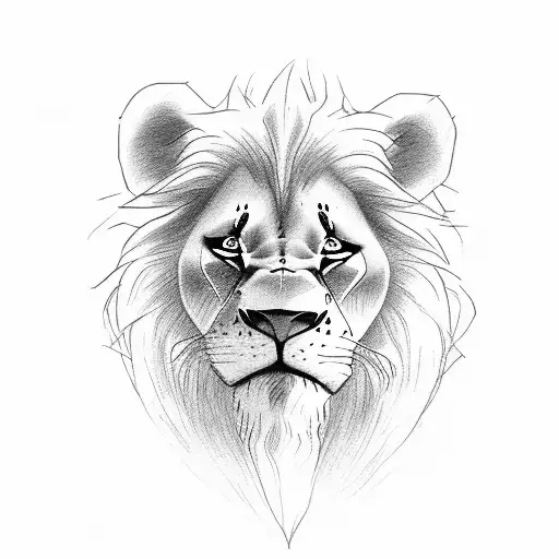 Mufasa y Simba pelicula rey leon, tatuaje padre e hijo significado tattoo design idea