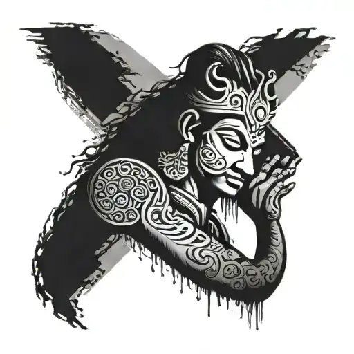 male inner bicep meaningful tattoo depicting a shlok from bhagvad gita tattoo design idea