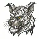 boxer werewolf tattoo design idea