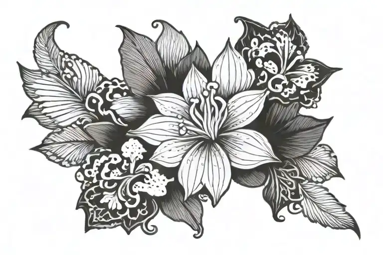 A tattoo, a little Indonesian, when the woman she marries, located in the lower back, 5cm high and horizontal tattoo design idea