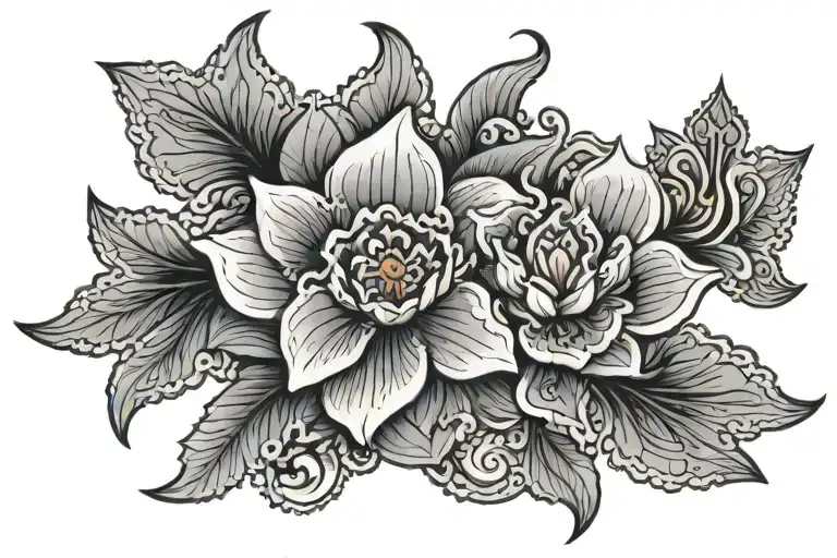 A tattoo, a little Indonesian, when the woman she marries, located in the lower back, 5cm high and horizontal, light and tattoo design idea