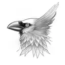 crow on shoulder tattoo design idea