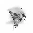 crow on shoulder tattoo design idea