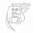 architect, coffee, barista, software, leo tattoo design idea