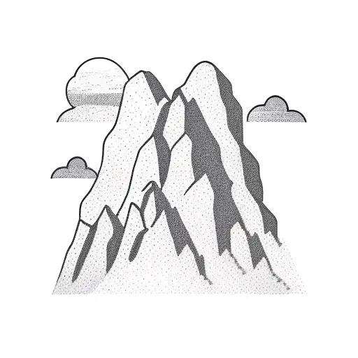 mountains and the Idaho capital building tattoo design idea
