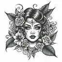 lust tattoo design idea