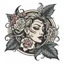 lust tattoo design idea