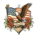 american patriot american revolution tattoo design idea