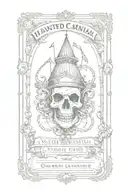 haunted carnival ticket featuring tattoo design idea
