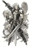 Cloud sword, Sephiroth sword, Squall Leonhart sword  tattoo design idea