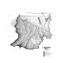 lebanon map with the borders made of the palestinian koufiye. tattoo design idea