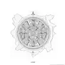 lebanon map with the borders made of the palestinian koufiye. tattoo design idea