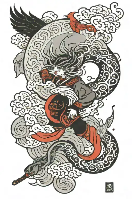 If you want to fly on the sky, you need to leave the earth. If you want to move forward, you need to let go the past tha tattoo design idea