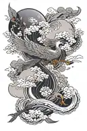 If you want to fly on the sky, you need to leave the earth. If you want to move forward, you need to let go the past tha tattoo design idea