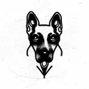 Dog tattoo design idea