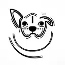 Dog tattoo design idea