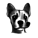 Dog tattoo design idea