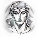 greek god as a slave tattoo design idea