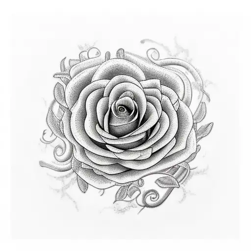 Gorgeous flowers with roots made of snakes tattoo design idea