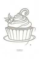 pumpkin cupcake design tattoo design idea