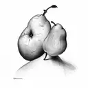 Pear Man tattoo design idea