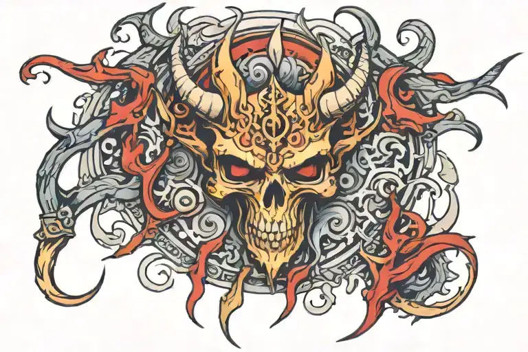 Diablo tattoo design idea