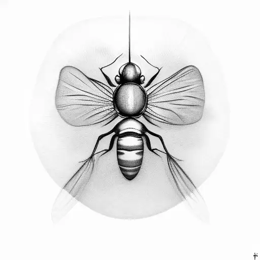 fruit fly tattoo design idea