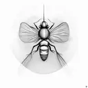 fruit fly tattoo design idea