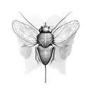 fruit fly tattoo design idea