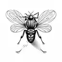 fruit fly tattoo design idea
