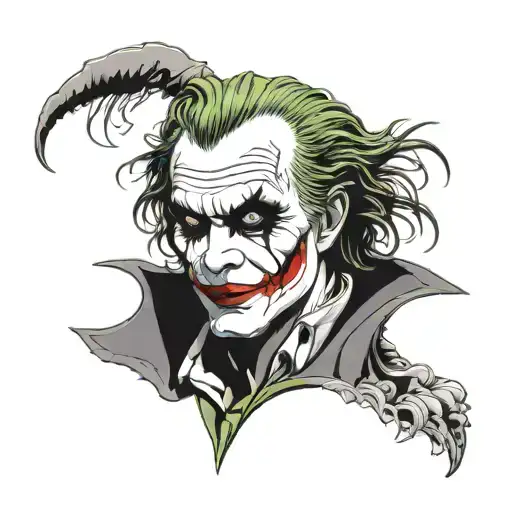 joker heath ledger tattoo design idea