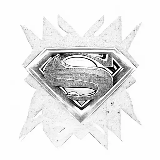 superman tattoo design idea