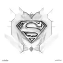 superman tattoo design idea