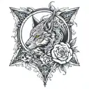 loyal but ruthless  tattoo design idea