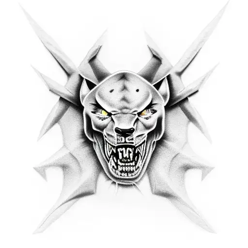 pantera tattoo design idea