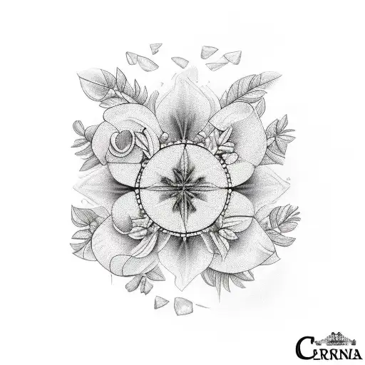 corona Laurel  tattoo design idea