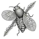 cicada circle dotwork tattoo tattoo design idea