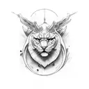 woodwork tattoo design idea