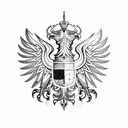 Polish eagle tattoo design idea