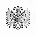 Polish eagle tattoo design idea