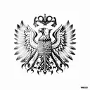 Polish eagle tattoo design idea