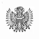 Polish eagle tattoo design idea