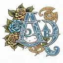 Phi beta sigma greek letter mix tattoo design idea