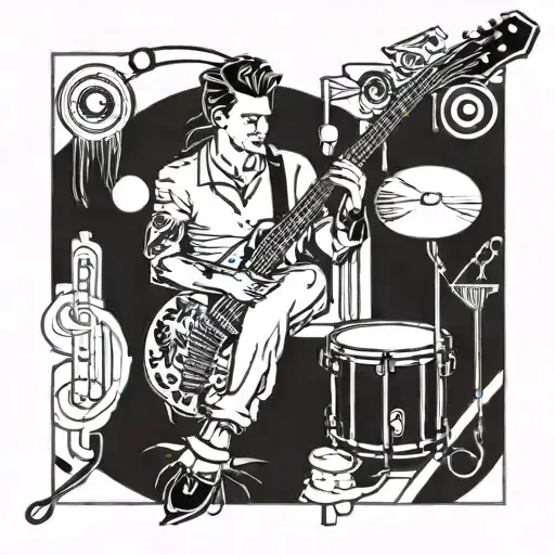 music,  athletic, philosophy  tattoo design idea