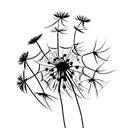 Dandelion tattoo design idea
